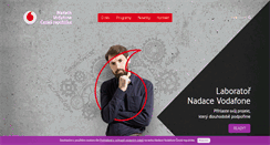 Desktop Screenshot of nadacevodafone.cz